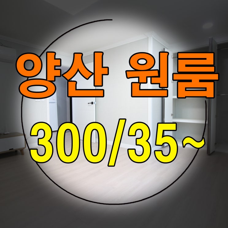  양산원룸 300/35부터~