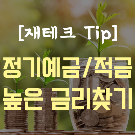  정기예금/적금 금리 비교 쉽게 하는 방법