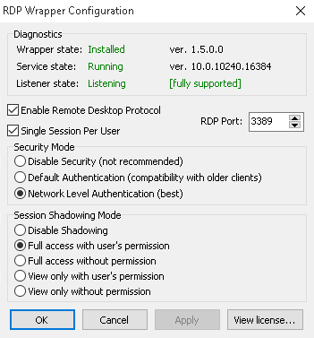  RDP Wrapper - Windows 10 원격데스크톱 다중접속