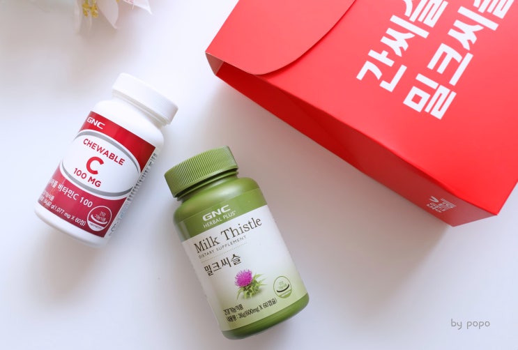  건강 챙기는 명절선물세트 동원몰 GNC 밀크씨슬 , GNC 츄어블 비타민C