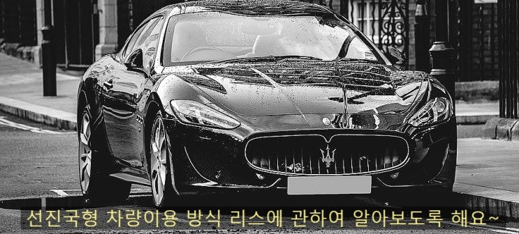  [자동차리스 장단점] 리스 견적 예시 알려드려요.