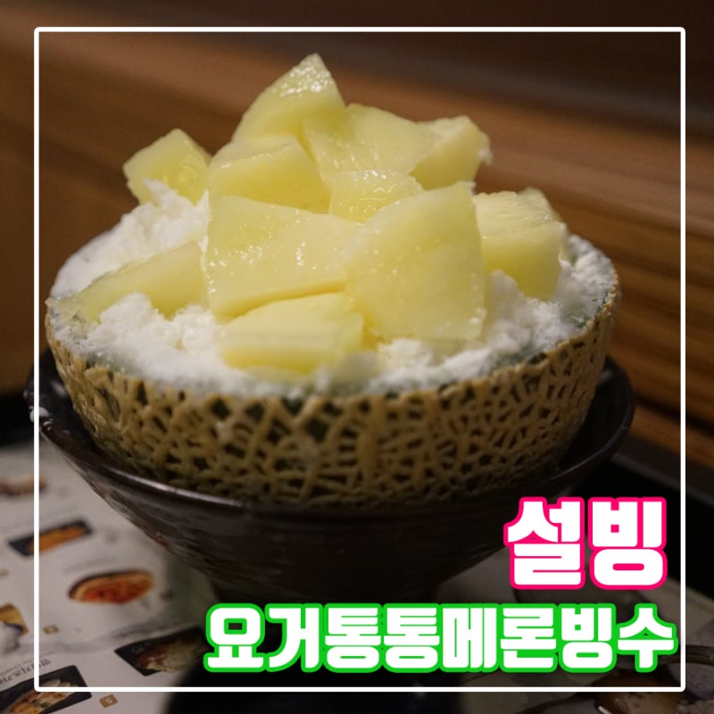 설빙 요거통통메론빙수 가격 사악하지만 맛있어! : 네이버 블로그