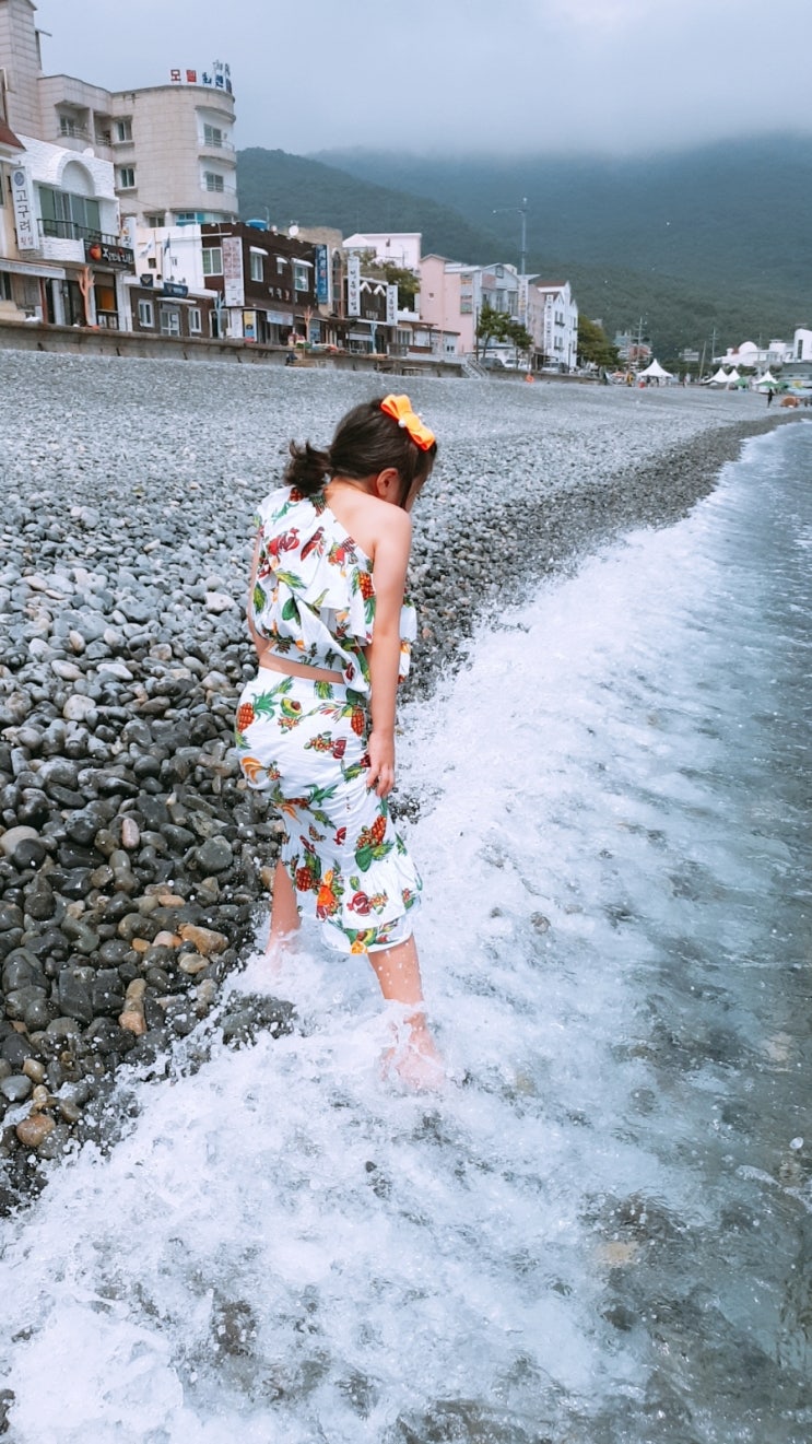  도담팸 거제도여행  소리가 너무예쁜  학동흑진주몽돌해수욕장