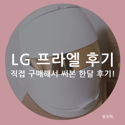  LG pra.L 엘지 프라엘 LED 마스크 구매 언박싱 및 한달 사용 후기!