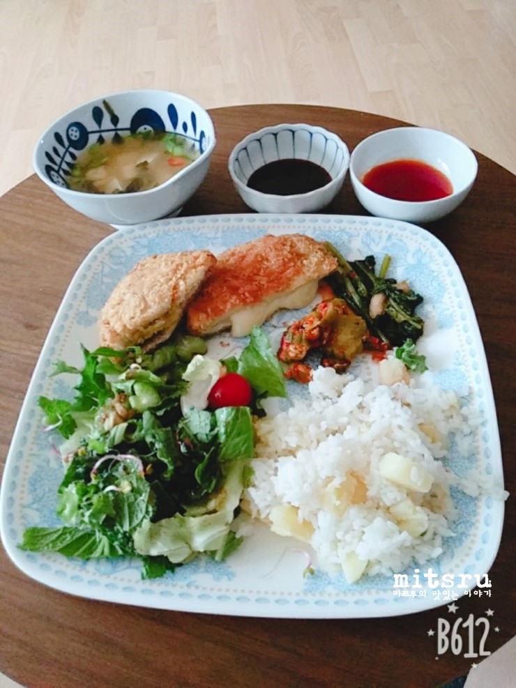  옥주부 돈까스, 고구마통까스 & 치즈통까스 리얼후기(에어프라이어)