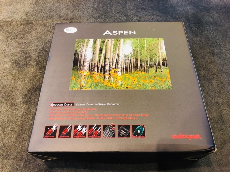  AudioQuest(오디오퀘스트) Aspen(아스펜) 스피커 케이블 / 2.5M