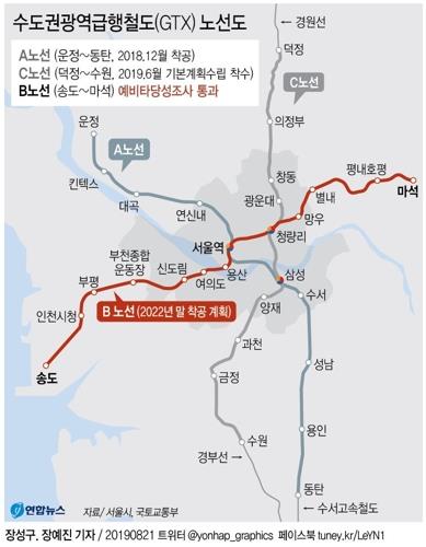 [공유] GTX-B노선 예타 통과로 송도·남양주 부동산 최대 수혜 예상(종합)