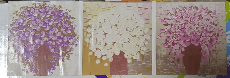  삼색화병 아크릴diy 8.20