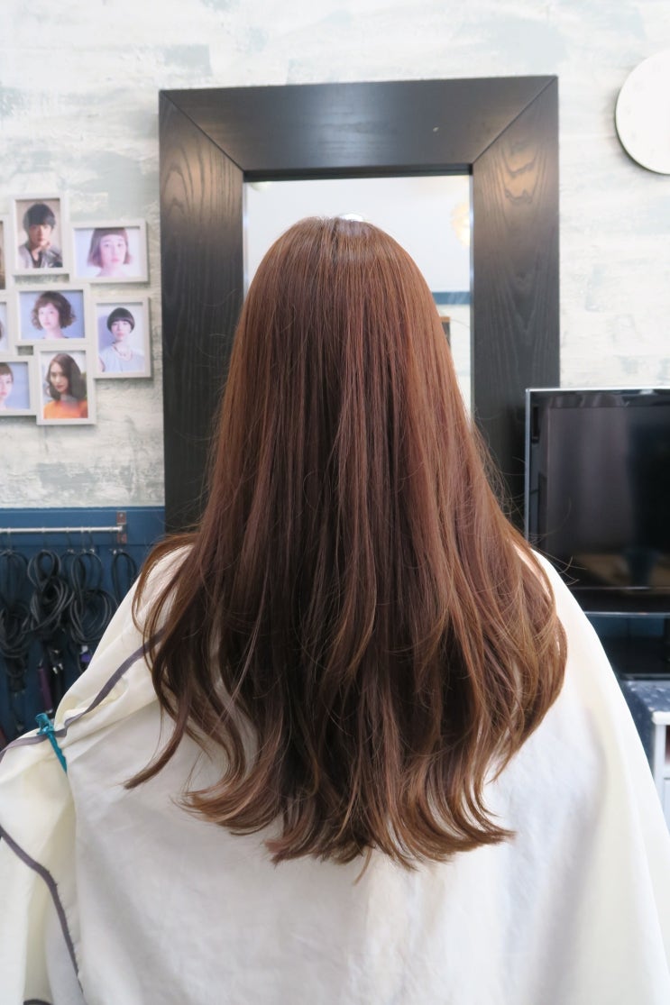  안산미용실 옴브레헤어, 1인헤어살롱에서 염색과 레이어드컷 받았어요~
