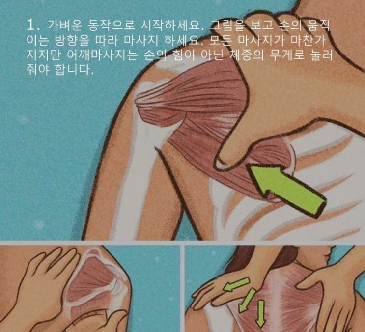  근육 마사지법