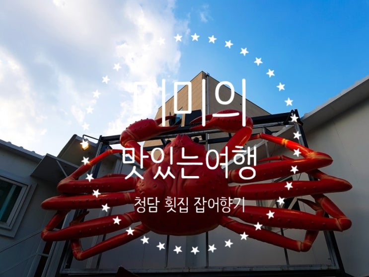  청담동 횟집 물회 추천 자연산 싱싱한 잡어향기