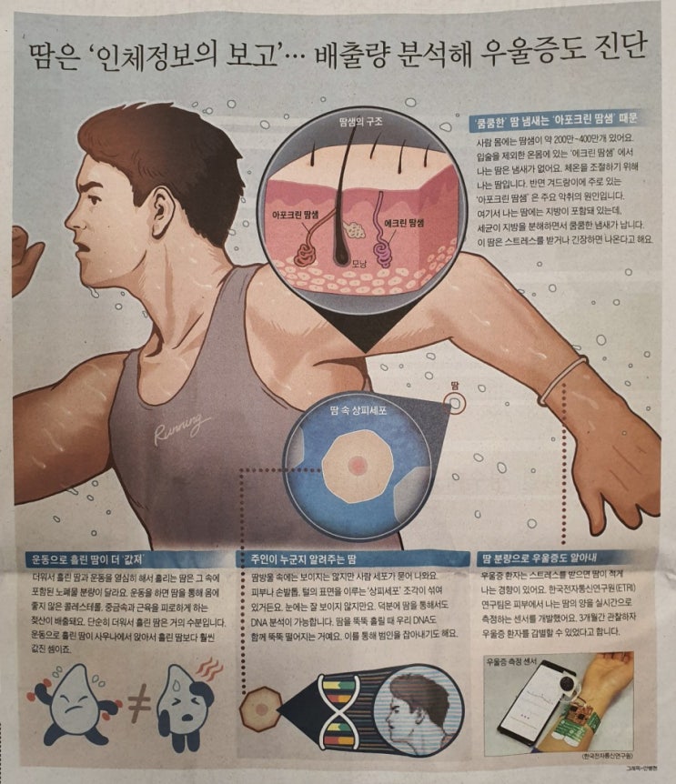  우리몸에서 나오는 땀이 이런일을 하는줄은~~