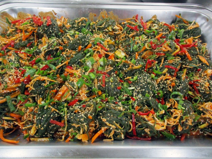  곤약요리 파래 실곤약 양념무침 만들기