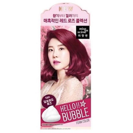  미장센 헬로버블 딥보르도로즈 염색후기