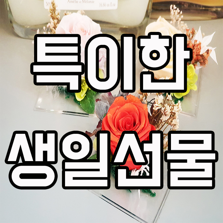  특이한 독특한 생일선물 시들지 않는 장미꽃 프리저브드 플라워 사라에스 구매후기
