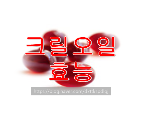  크릴오일 효능! 하루 권장량만 챙기면 OK 부작용걱정 NO