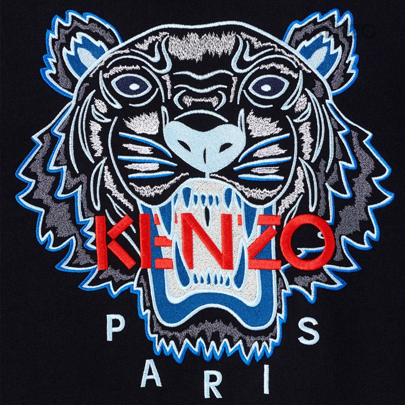 KENZO 타이거 자수 맨투맨 스윗셔츠