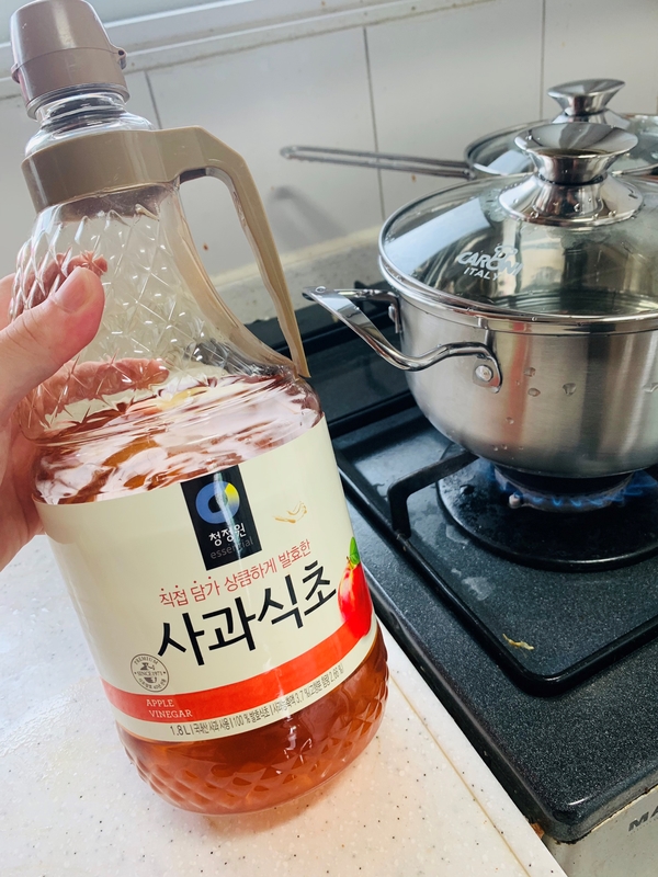  스텐냄비 첫 세척방법, 스텐 연마제 제거하기 (feat. 카로니 엘라 냄비 3종세트)