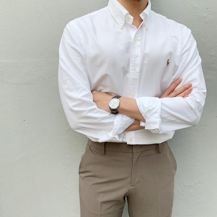  폴로 남자 슬림핏 옥스포드 셔츠 L 사이즈 만족 후기