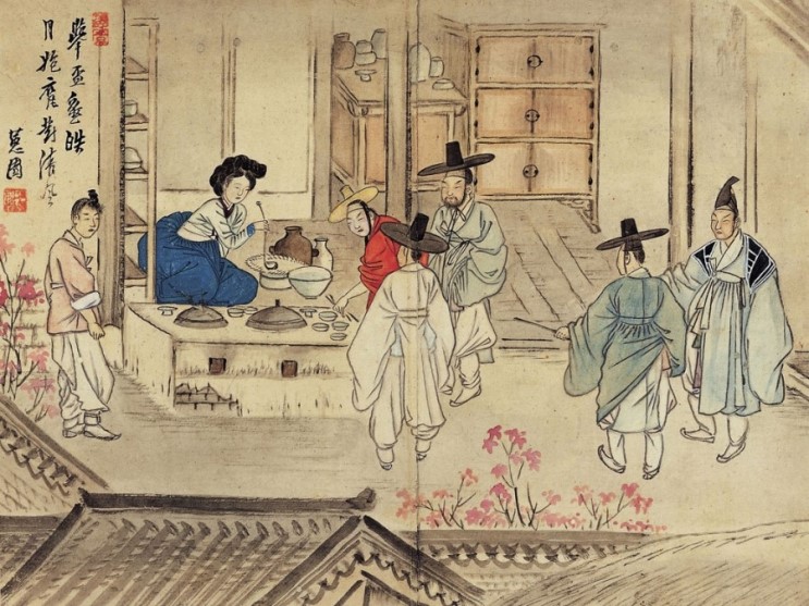 신윤복필 풍속도 화첩(申潤福筆 風俗圖 畵帖)입니다