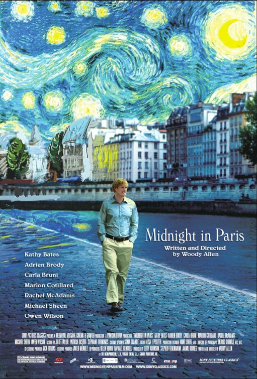 미드나잇 인 파리(Midnight in Paris)-예술인들에 대한 우디 알렌의 러브레터. 2000년대 가장 로맨틱한 영화?