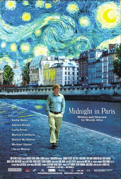  미드나잇 인 파리(Midnight in Paris)-예술인들에 대한 우디 알렌의 러브레터. 2000년대 가장 로맨틱한 영화?