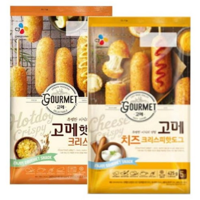  고메 (치즈)크리스피핫도그425gx1개+크리스피핫도그480gx1개(12% 할인)