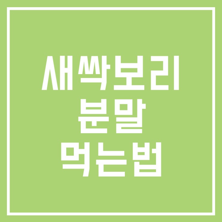  보리새싹분말 먹는법, 새싹보리 쉐이크 아임그린