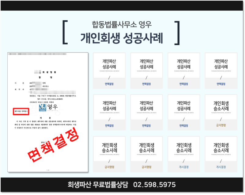 개인회생신청 자격을 갖추고 있다면 기각 사유도 4