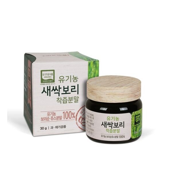 21배농축/100%유기농 HL 새싹보리 착즙분말 4병 + 보틀