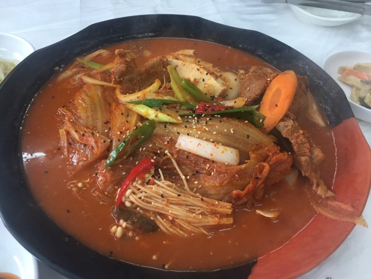  남해 상주 맛집 오모가리 김치찜 먹을만하군