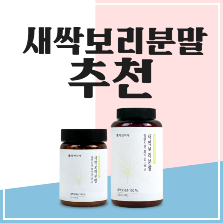  새싹보리차, 새싹보리가루 알고 섭취해보세요~