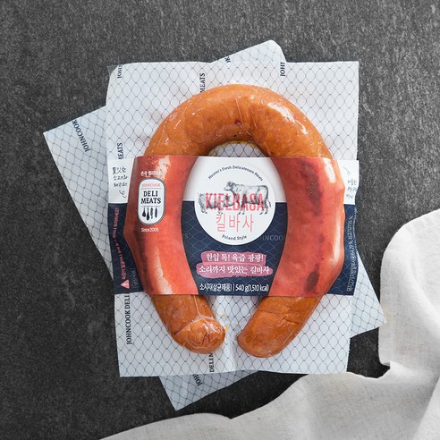  존쿡델리미트 킬바사 소시지, 270g, 2개