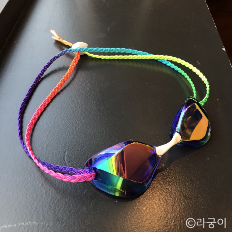  [수제수경끈] 수경끈 공장 풀가동 (사진 많음 주의) 그라데이션 수끈