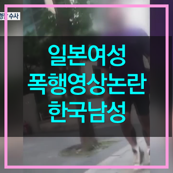  일본여성 폭행 영상속 한국남성 신병확보! 아이구 못난놈!