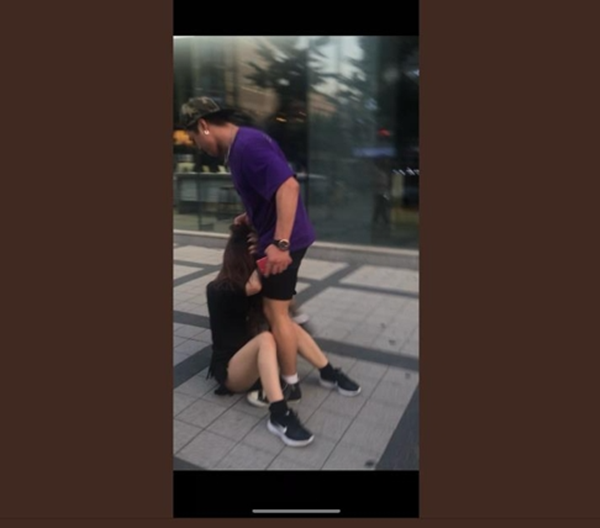 한국 남성이 일본 여성 관광객에 욕설하고 폭행?