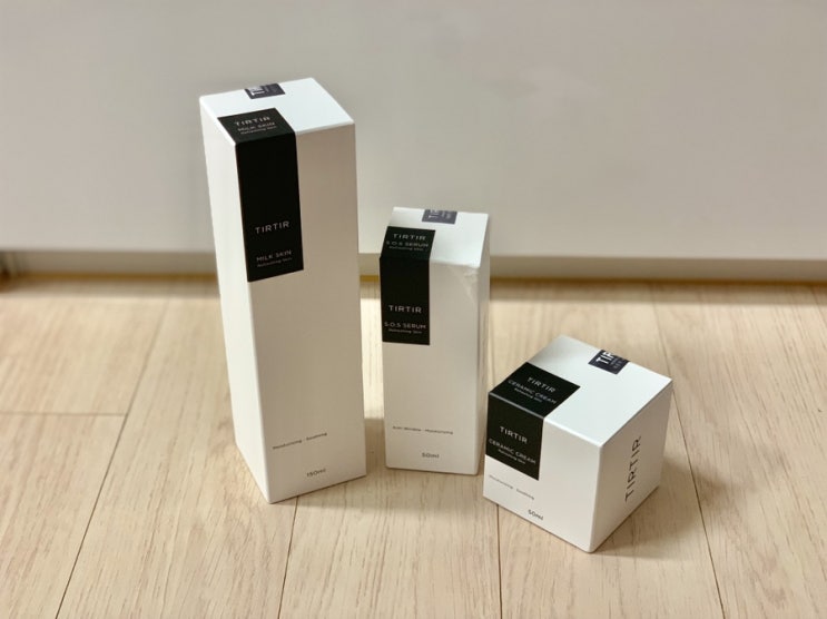  티르티르 물광라인(밀크스킨,에스오에스세럼,도자기크림) 구매후기