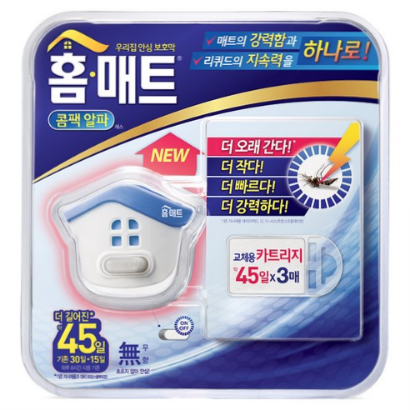  홈매트 콤팩 알파 히터 + 교체용 카트리지 3p(2% 할인)