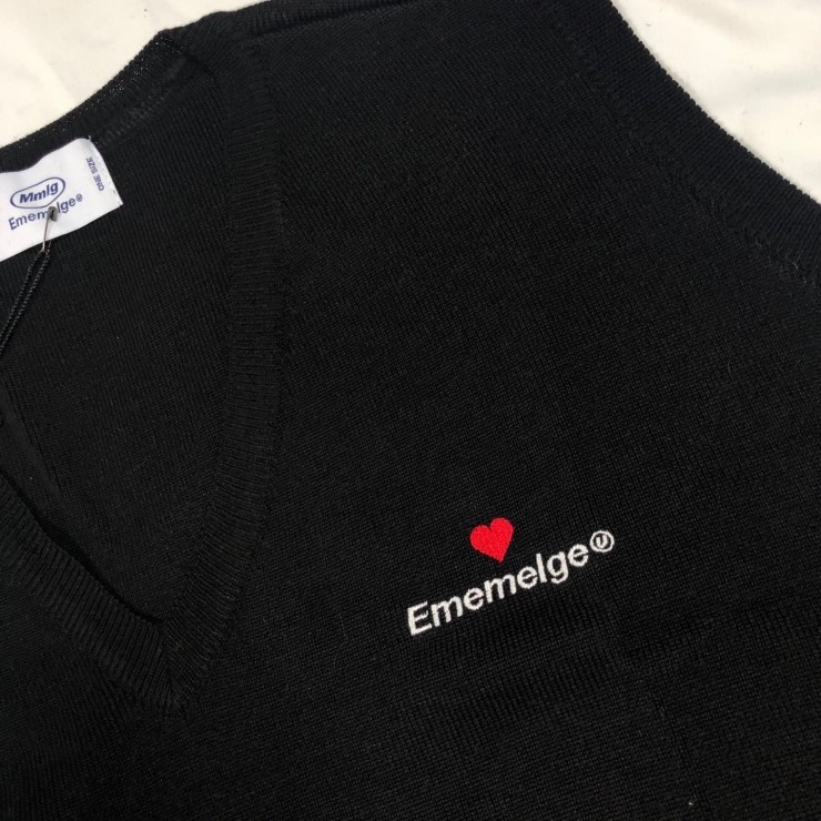  설블로그 / 87MM 크롭니트조끼 / [Mmlg] KNIT VEST (BLACK)