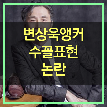  변상욱 앵커 수꼴 표현 논란! 품위를 지켰으면