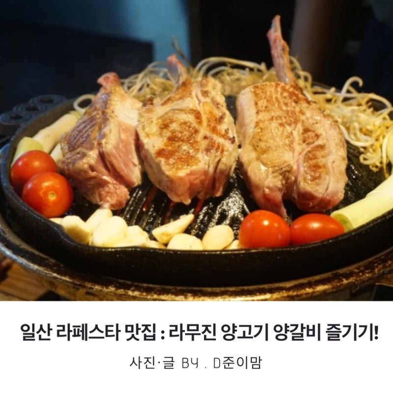 일산맛집 일산라페스타맛집 : 양고기/양갈비맛집 라무진 강력추천! : 네이버 블로그