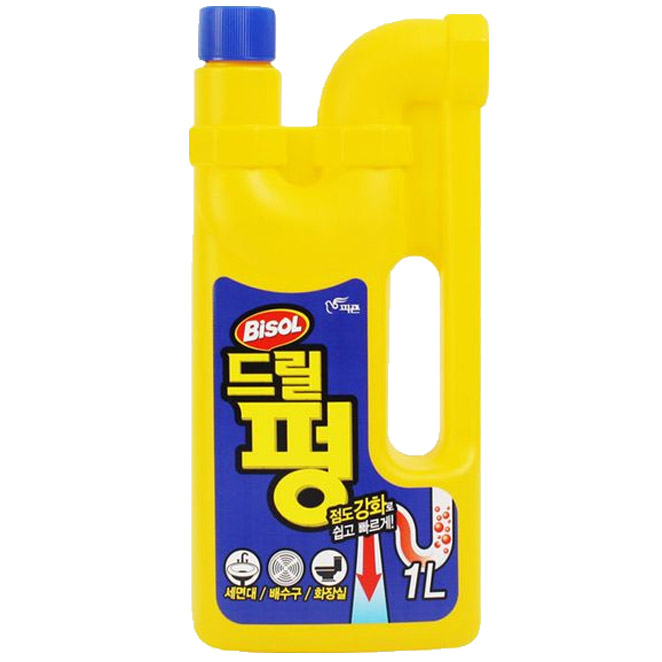 피죤 파워 드릴펑 배수구세정제, 2L, 2개