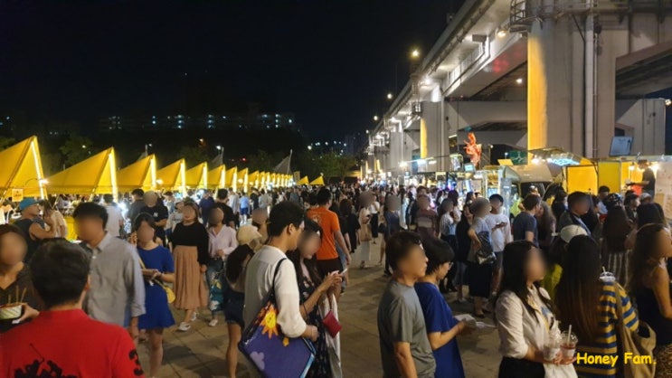  반포 한강공원 밤도깨비 야시장 헬이네요!