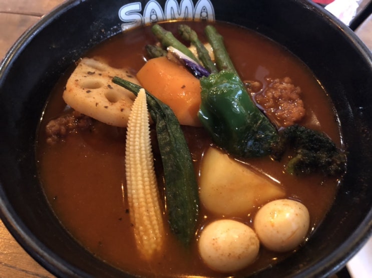  [삿포로 맛집] 현지인에게 추천받은 맛있는 스프카레맛집 사마(SAMA)스프카레(SAMA宮の森本店)에 가다