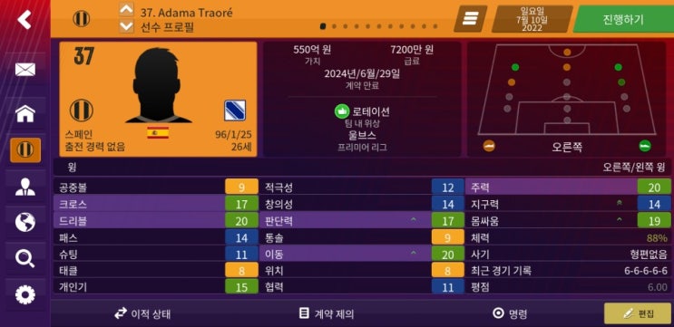  [FMM2019 선수추천] 아다마 트라오레(Adama Traore)