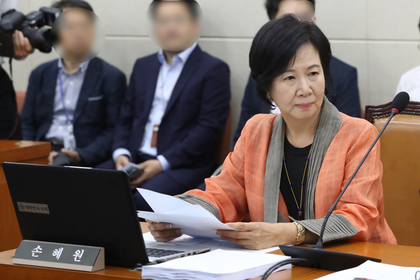  '목포 부동산 투기 의혹' 손혜원 의원, 첫 공판