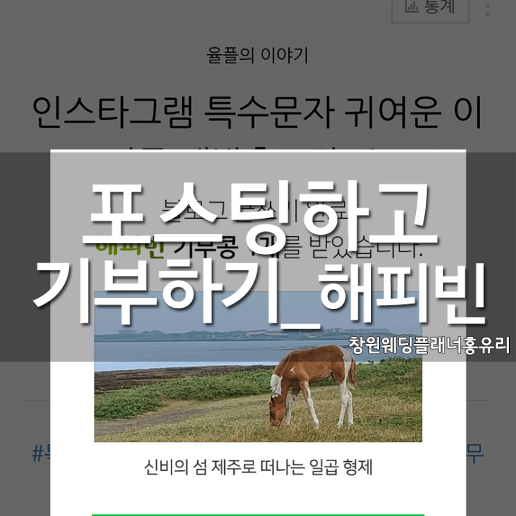  블로그 포스팅하고 해피빈으로 기부합시다!