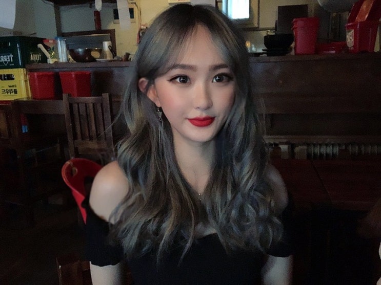  강남 청담 미용실 라라피엠에서  애쉬블루 애쉬브라운 애쉬 염색