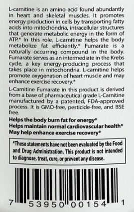 l carnitine fumarate fat loss Amazon.com: Doctor's Best L Carnitine Fumarate Supplement for Men & Women -  L-Carnitine Fumarate with Biosint Carnitines Capsules, Helps Convert Fat  into Usable Energy, Non-GMO, Gluten Free, Vegan