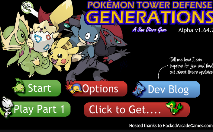  포켓몬스터 타워디펜스 게임하기 - pokemon tower defense